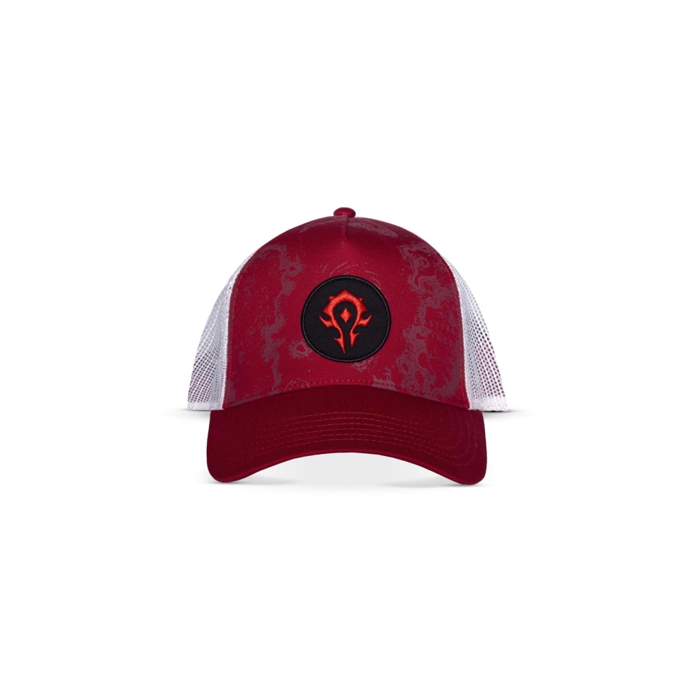 World Of Warcraft - Logo Trucker pet - Wit/Rood